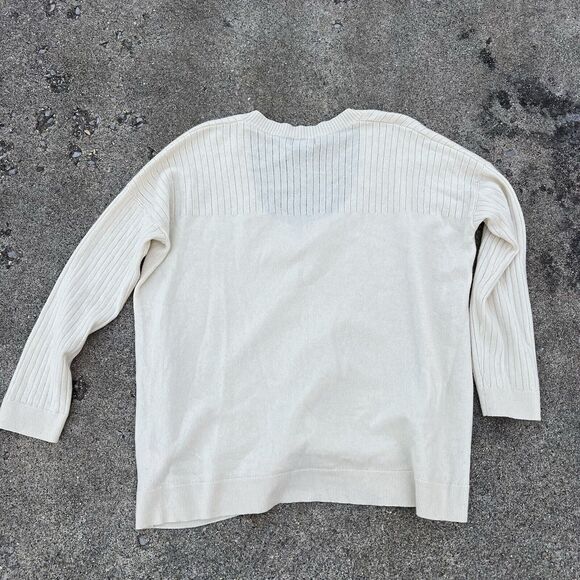 Hatch Layering U Neck Wool & Cashmere Blend Sweater - Picture 7 of 9